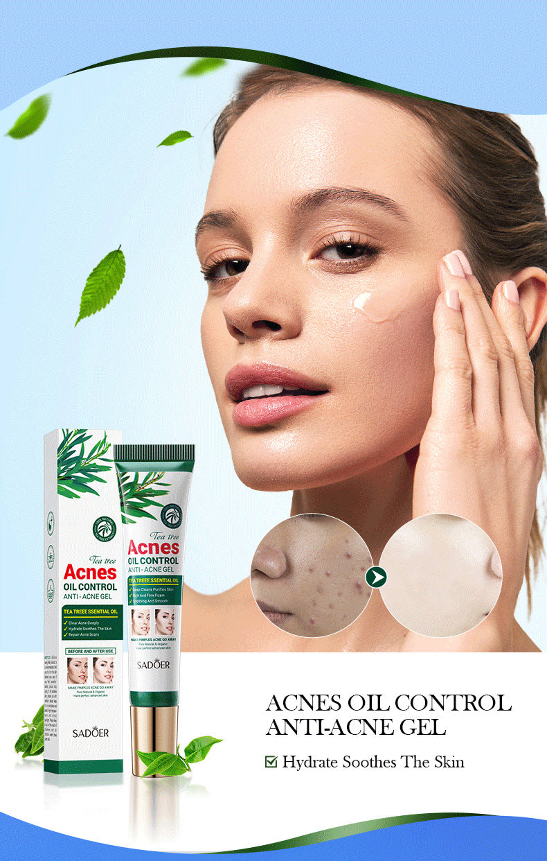 Tea Tree Medicated Gel for Acne Acne Removal Cream