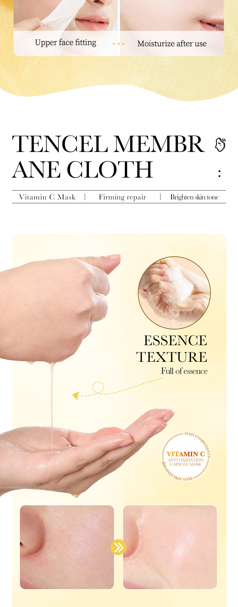 Vitamin C Antioxidant Brightening Capsule Mask