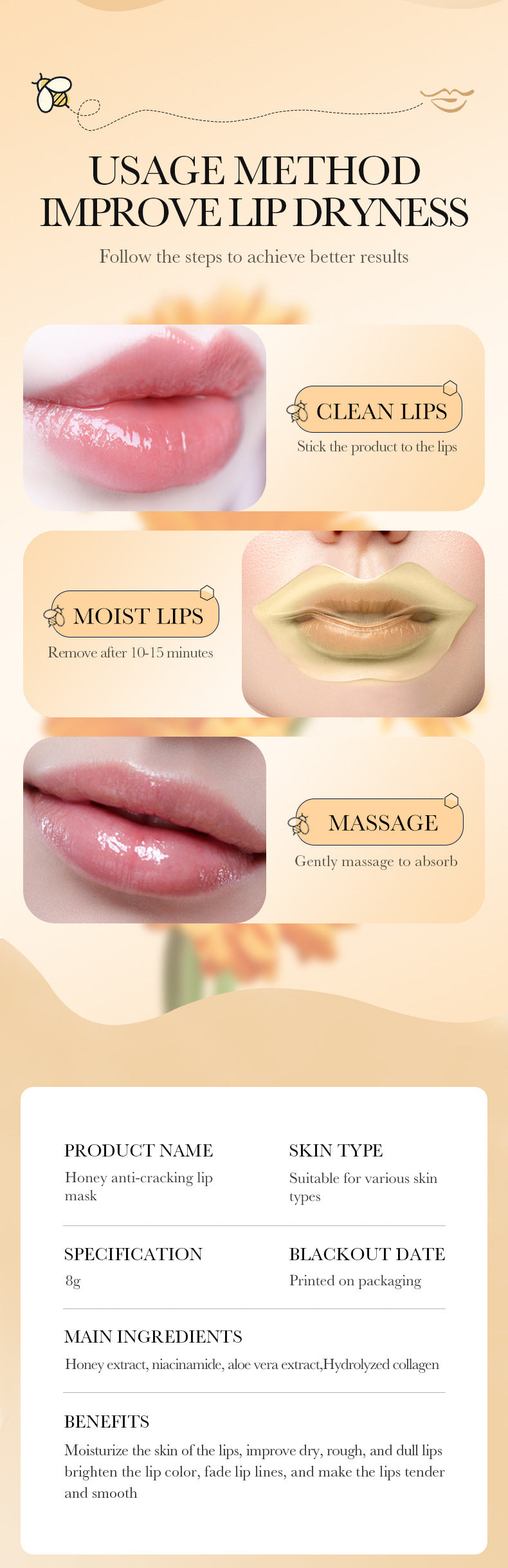 Honey Lip Plumping Mask