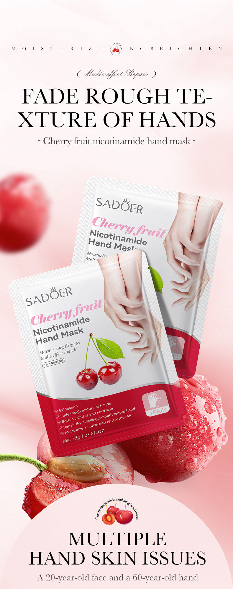 Cherry Niacinamide Exfoliating Hand Mask