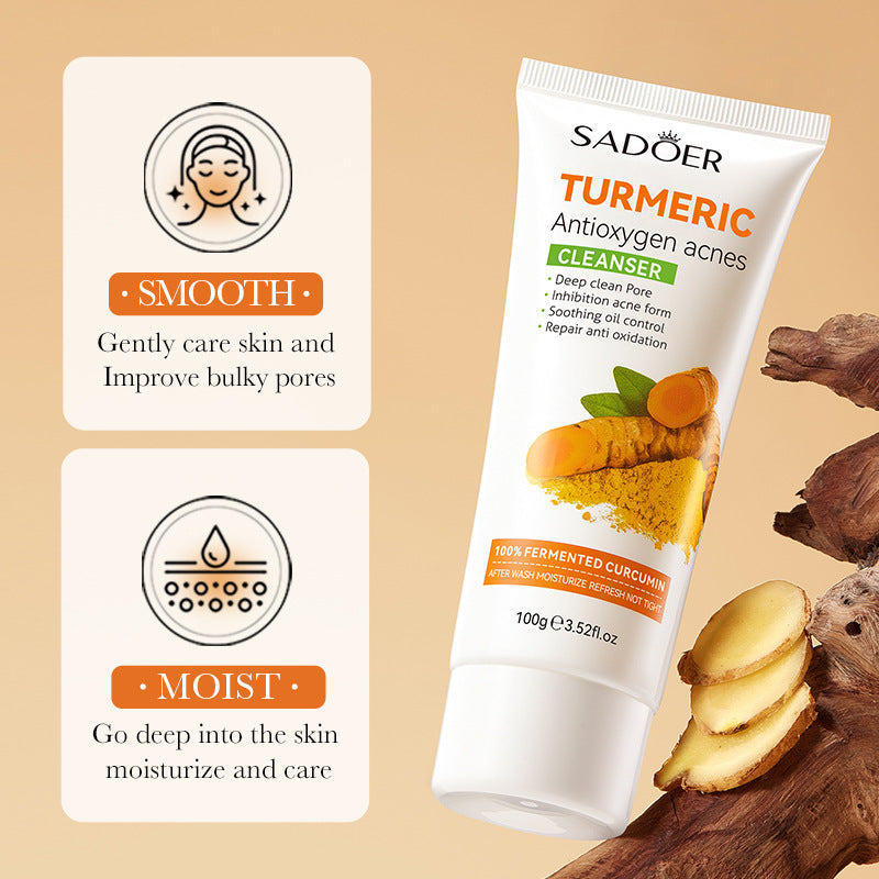 Turmeric Antioxidant Anti-Acne Gentle Cleansing Milk