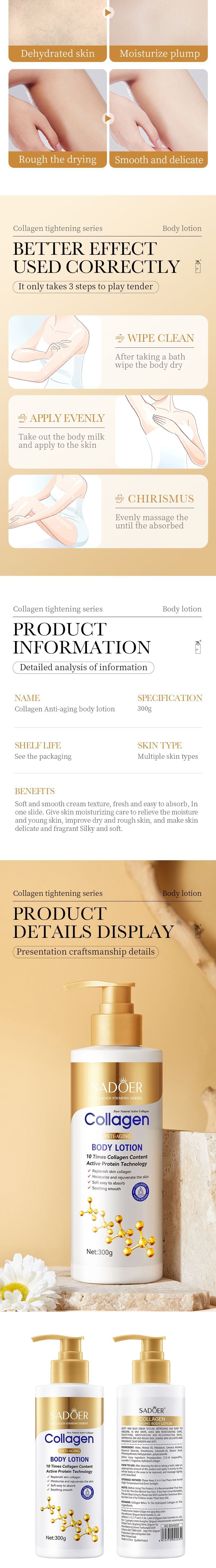 Collagen Anti-wrinkle Hydrating Body Lotion