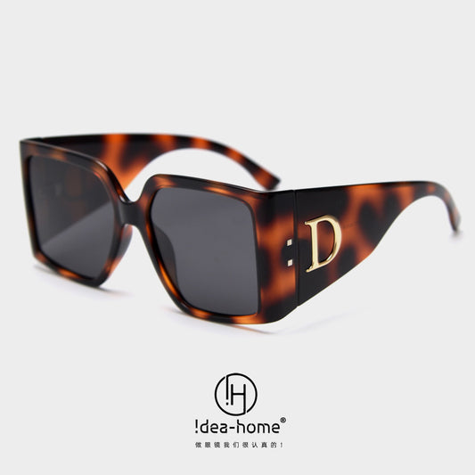 Square Letters Geometric Sunglasses