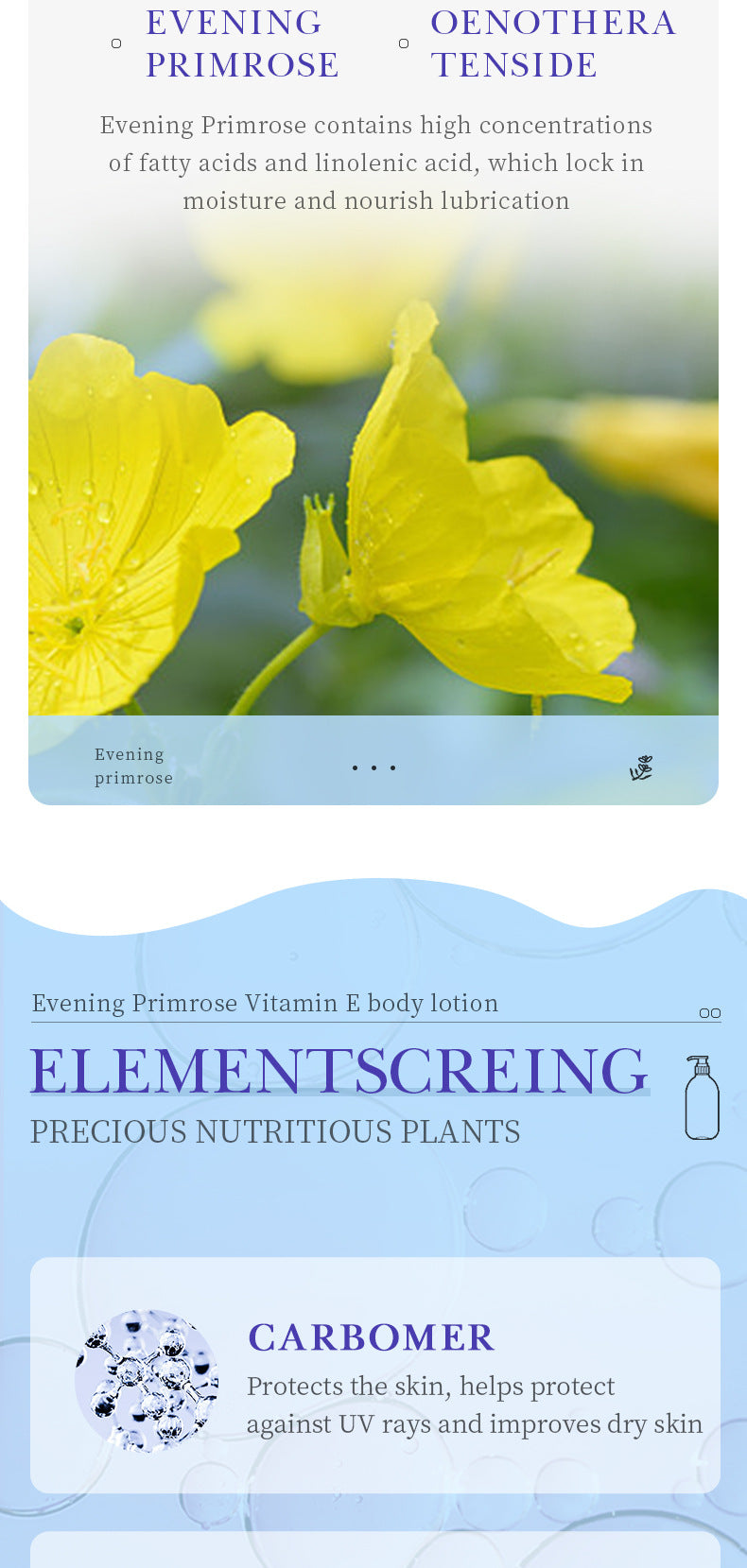 Evening Primrose Vitamin E Hydrating Body Lotion