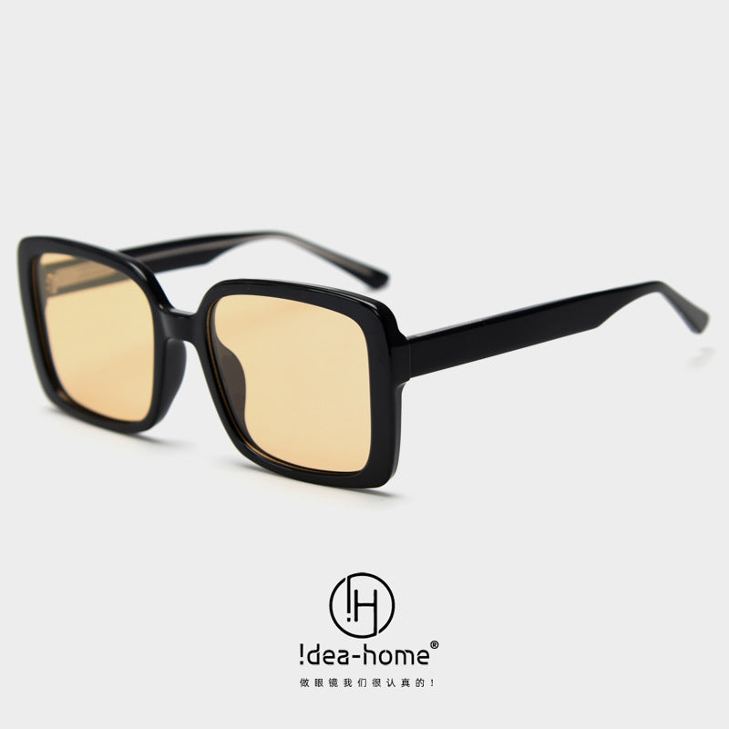 Square Frame Geometric Blue Light Sunglasses