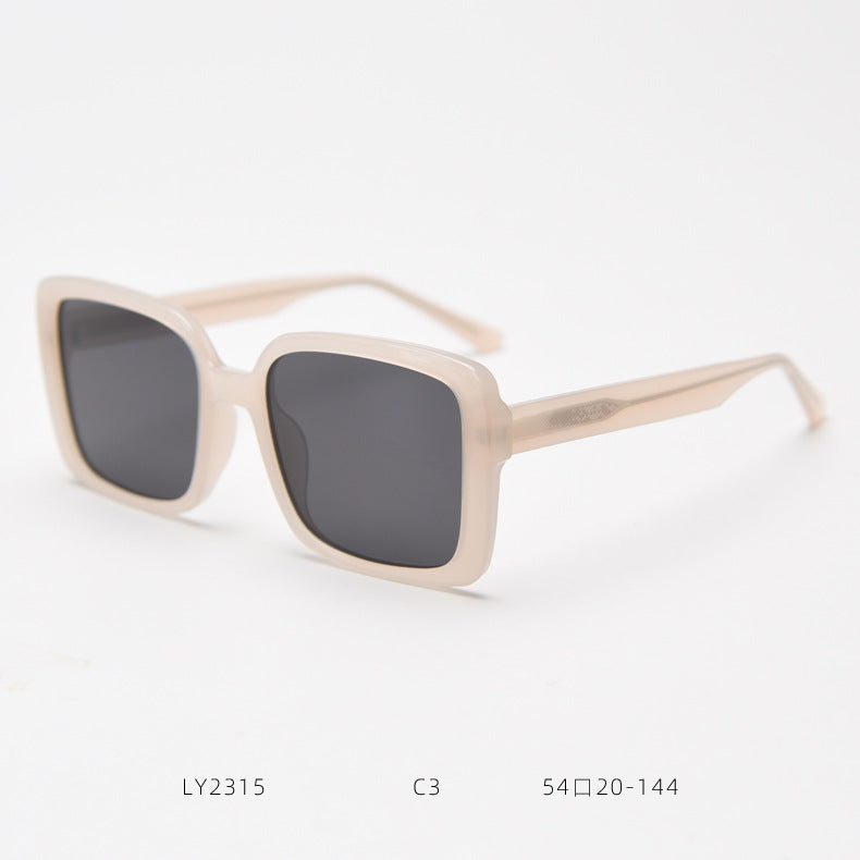 Square Frame Geometric Blue Light Sunglasses