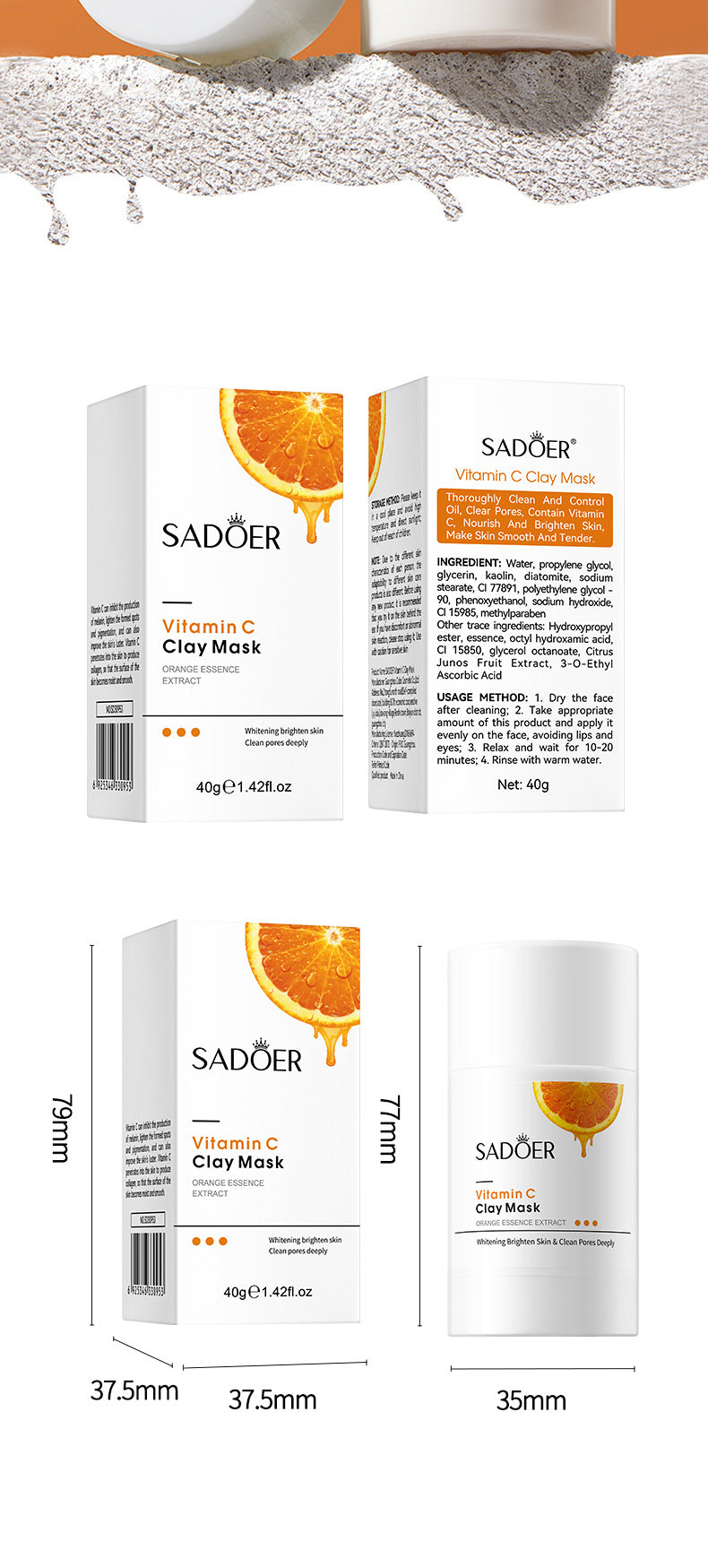 Vitamin C Solid Pore Cleansing Mask