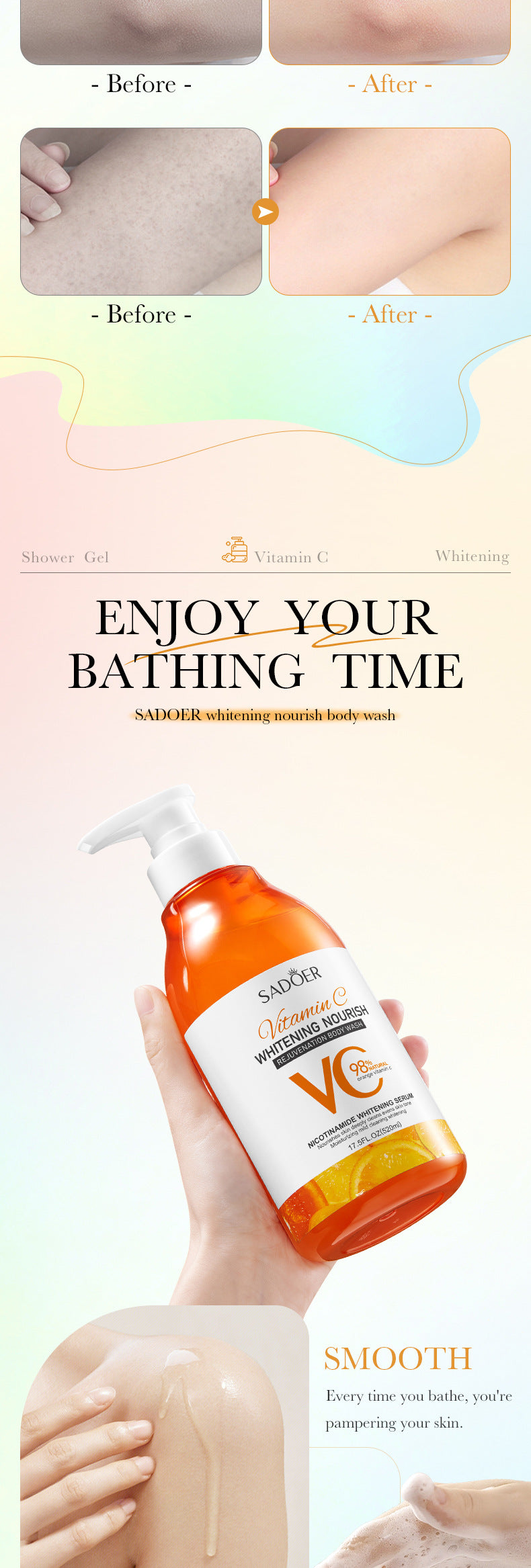 Whitening Deep Cleansing VC Shower Gel