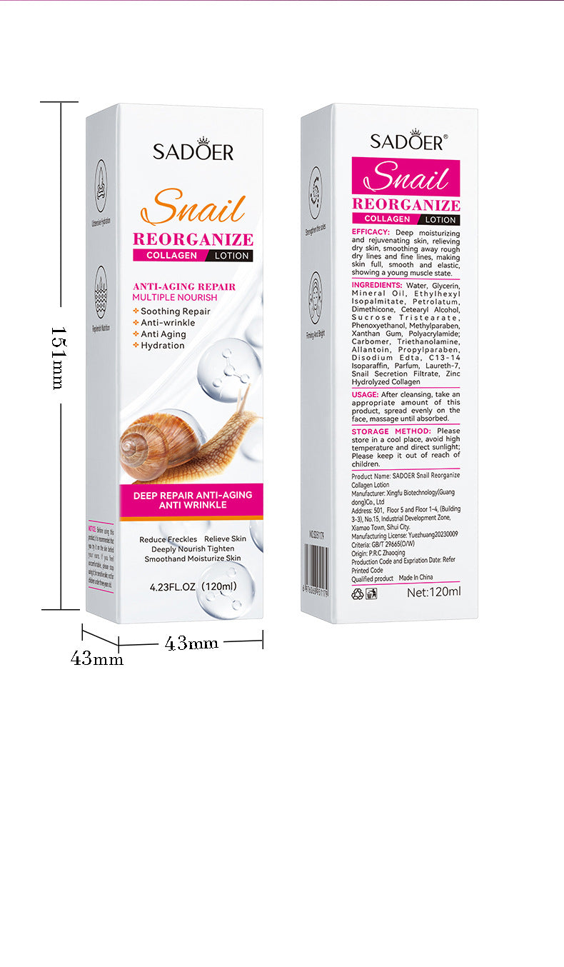 Snail Recombinant Collagen Hydrating Facial Lotion