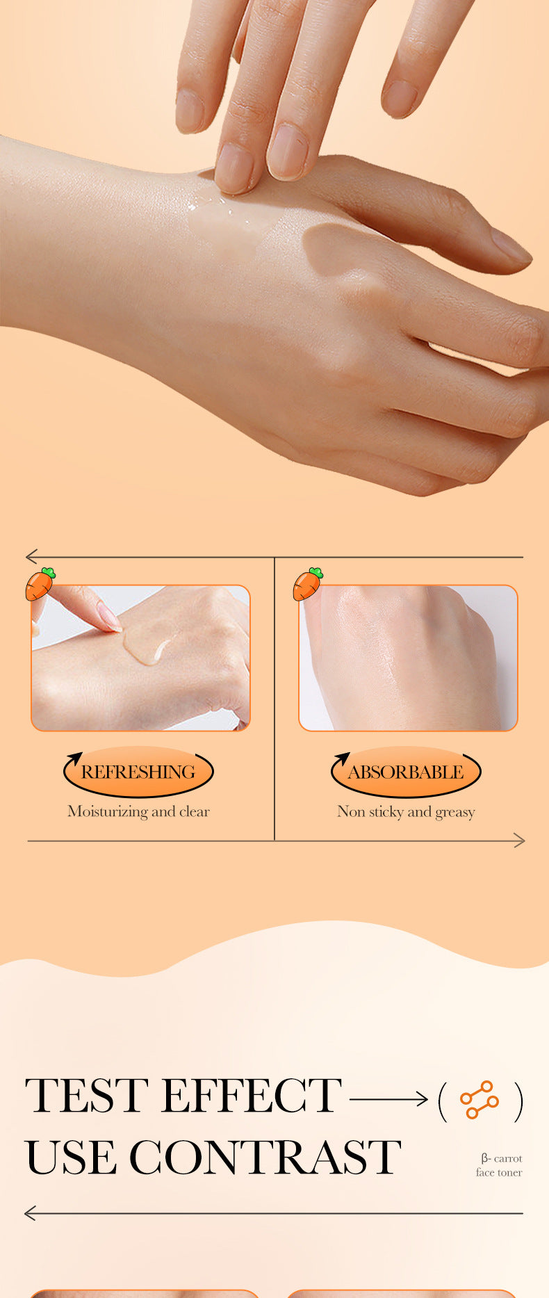 Carrot Lotion Moisturizing Face Toner