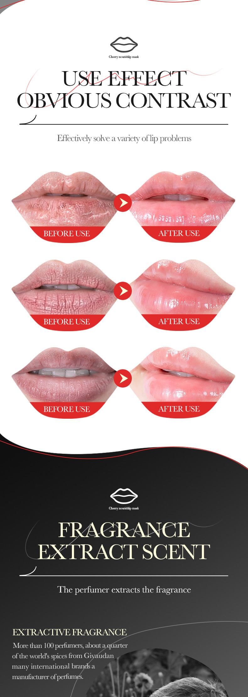 Cherry Lip Moisturizing Mask