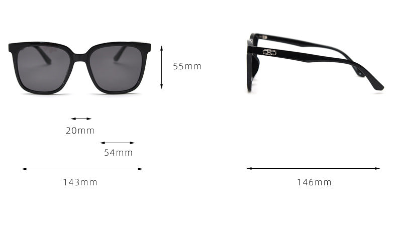 Square Frame Business Geometry Sunglasses