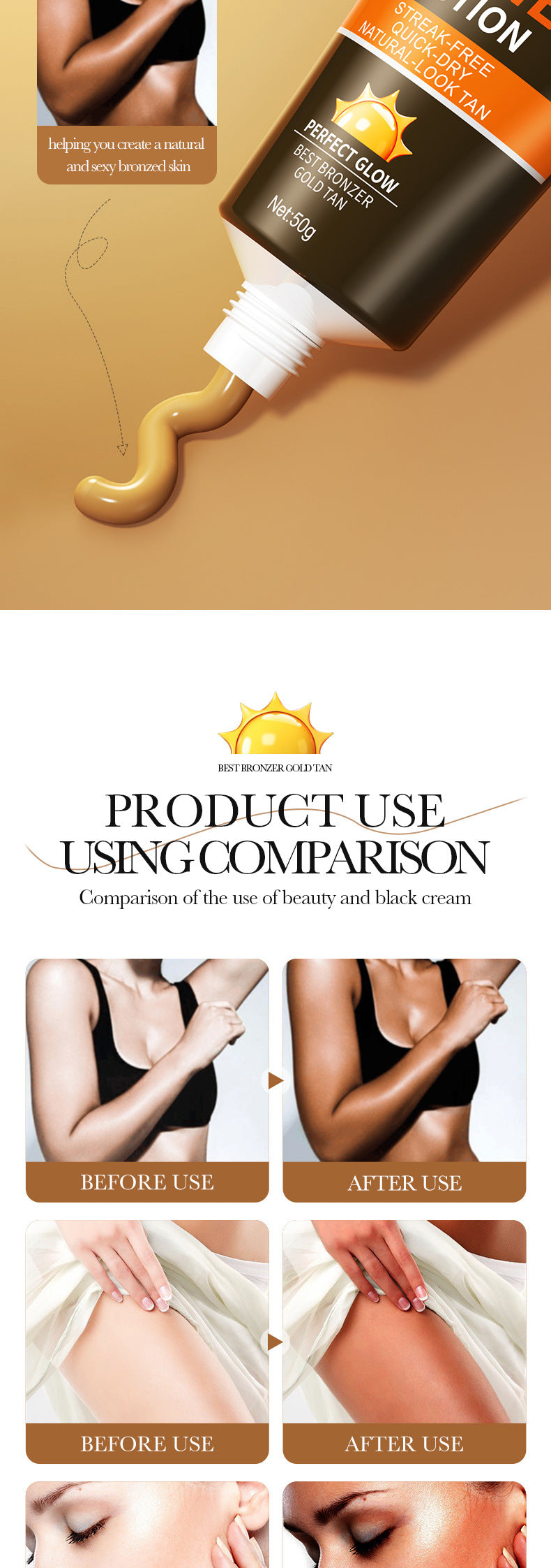 Bronze Tanning Moisturizing Body Cream