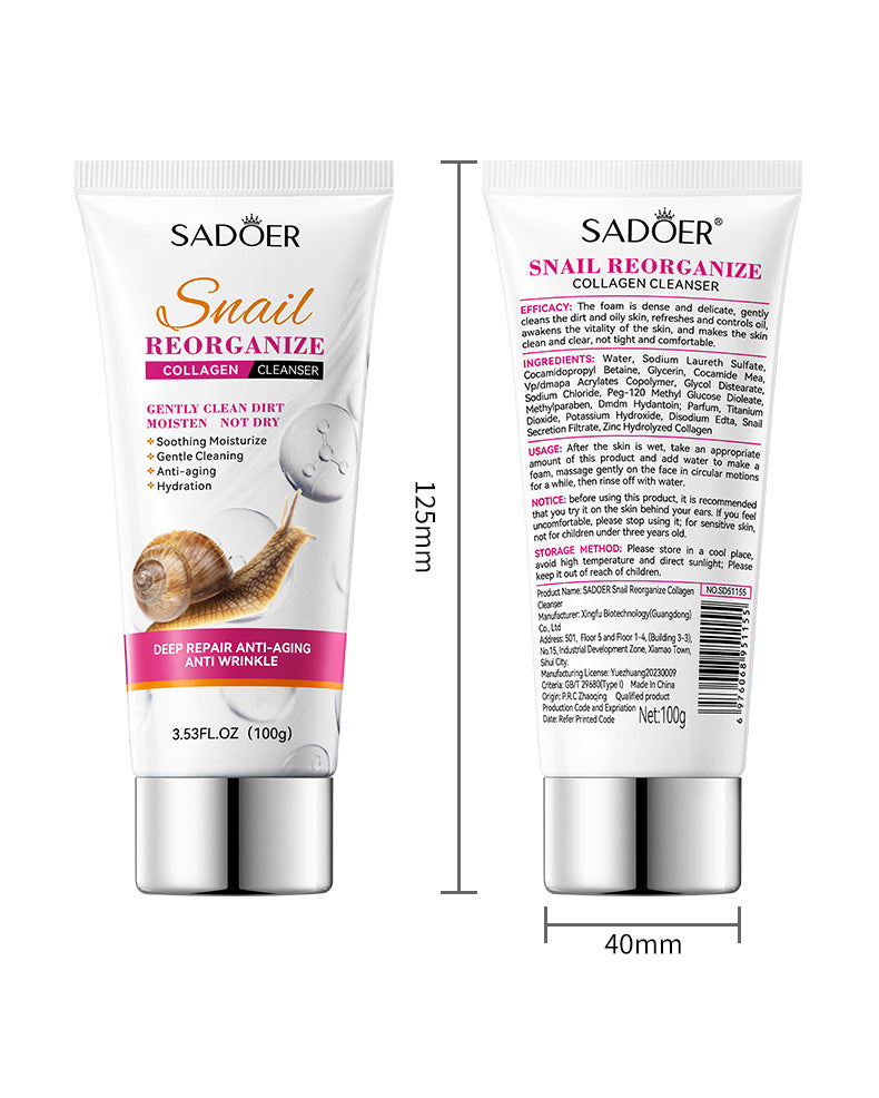 Snail Recombinant Collagen Gentle Cleansing Milk