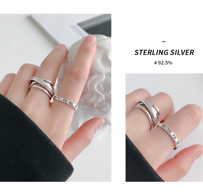 Silver Round Minimalist Ring