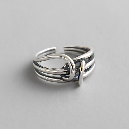 Silver Round Minimalist Ring