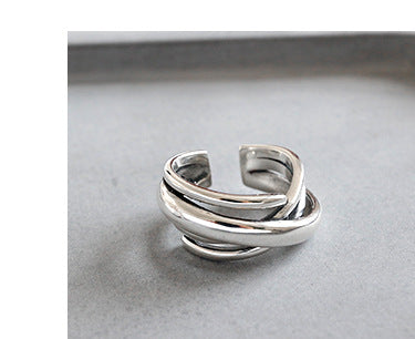 Silver Round Minimalist Ring