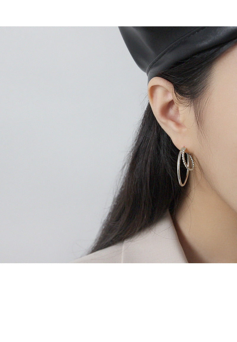 Gold Plated Round Minimalist Earring Stud