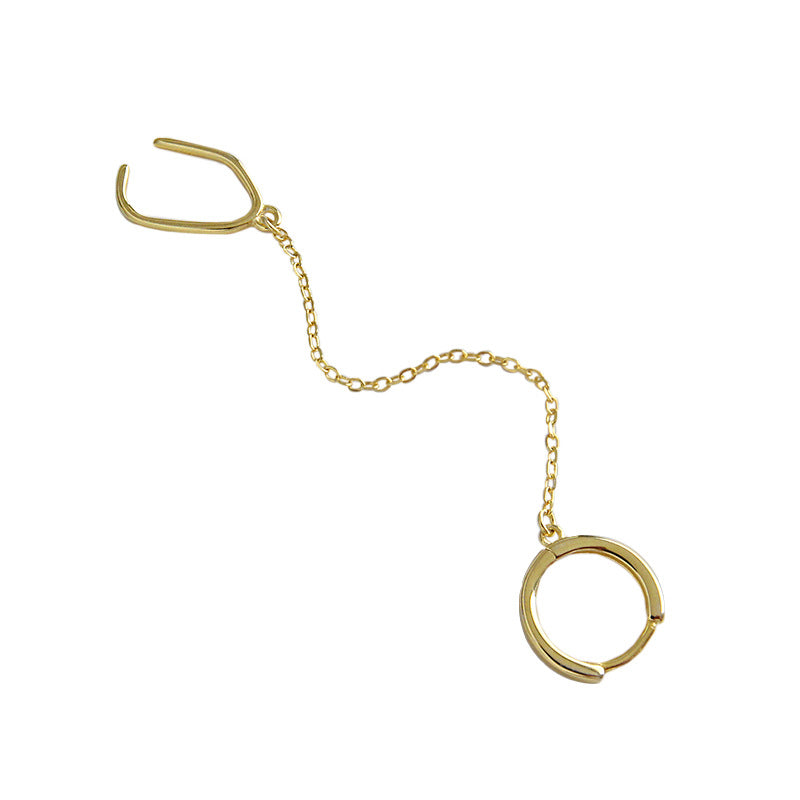 Gold Plated Round Minimalist Earring Hoops