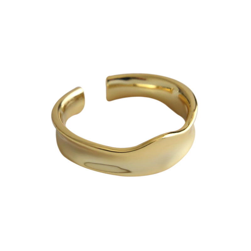 Gold Plated Round Minimalist Ring