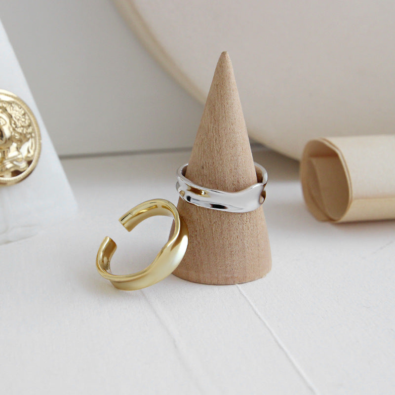 Gold Plated Round Minimalist Ring