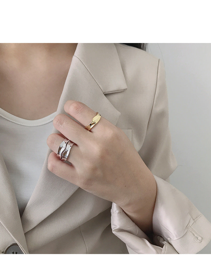 Gold Plated Round Minimalist Ring