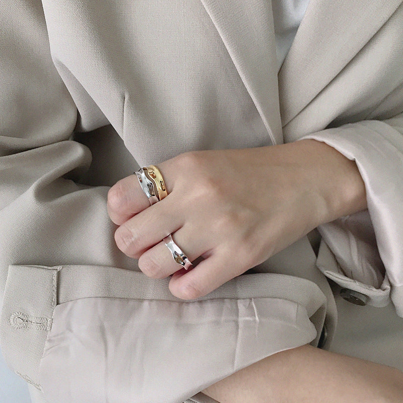 Gold Plated Round Minimalist Ring