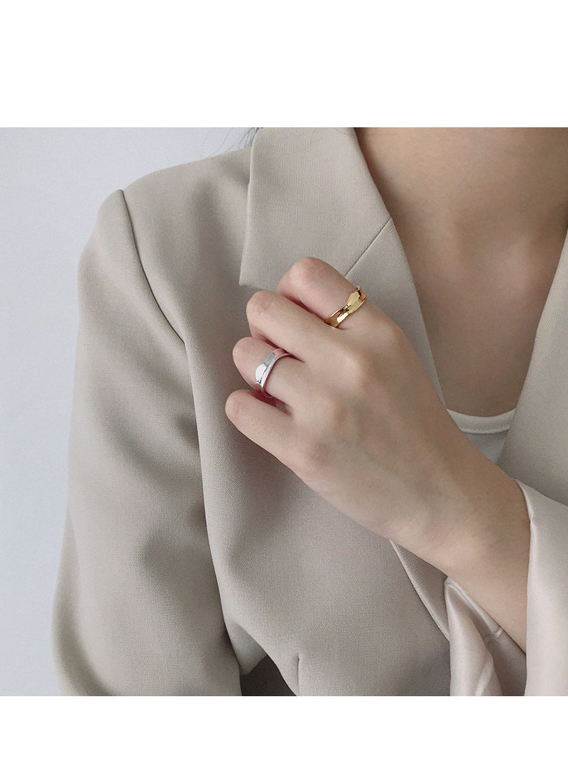 Gold Plated Round Minimalist Ring