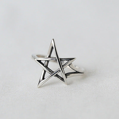 Silver Star Minimalist Ring