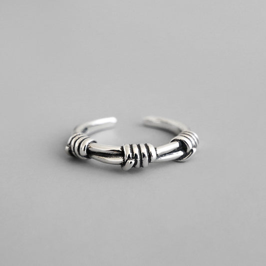 Silver Round Minimalist Ring