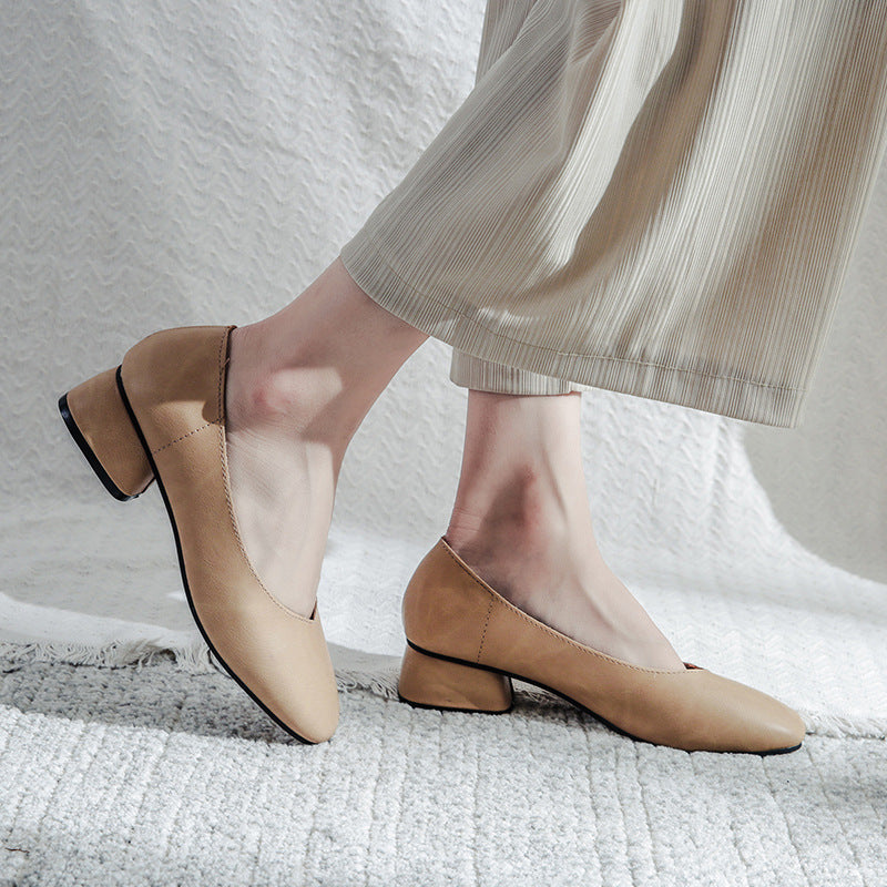 Square Head Ballerina Flats