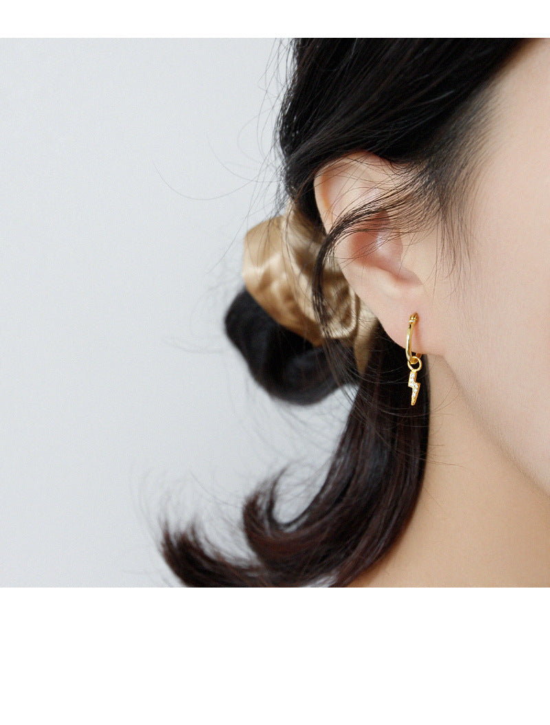 Silver Round Minimalist Earring Hoops