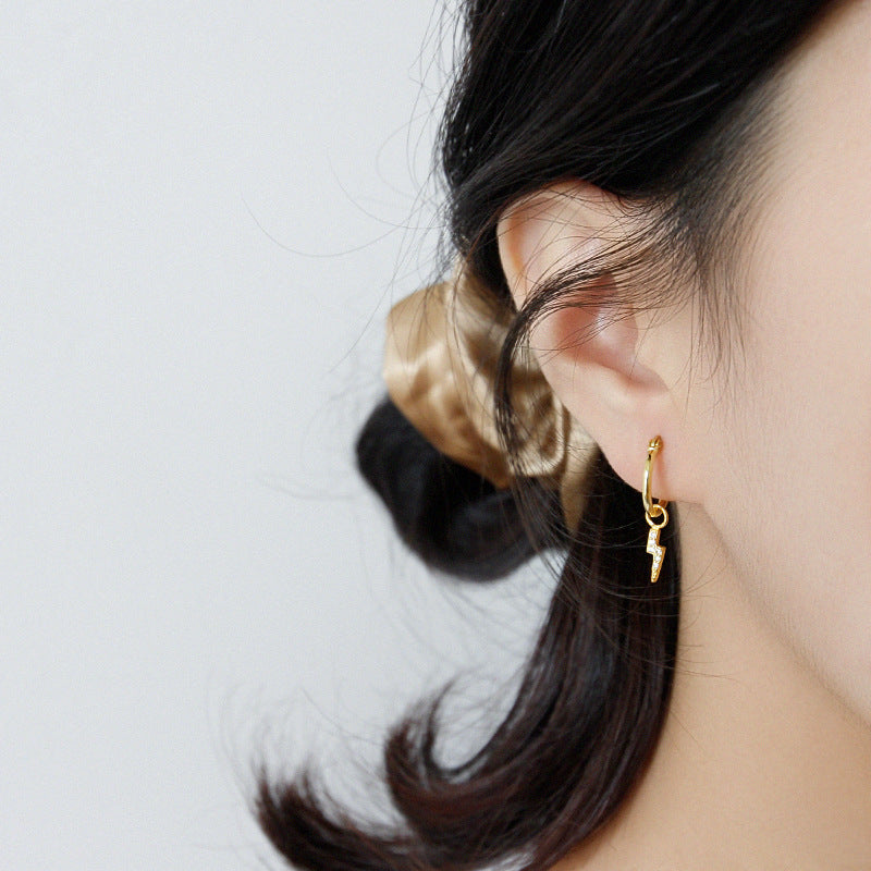 Silver Round Minimalist Earring Hoops