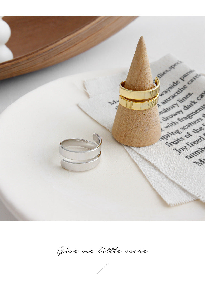 Gold Plated Round Minimalist Ring