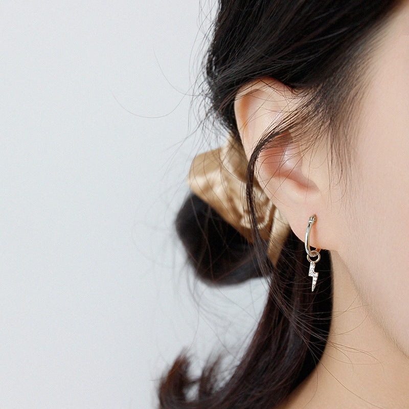 Silver Round Minimalist Earring Hoops