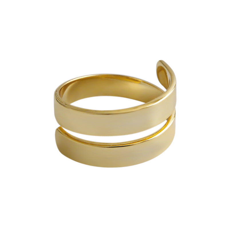 Gold Plated Round Minimalist Ring