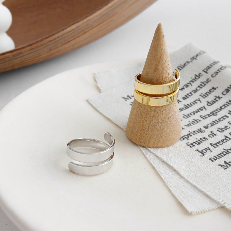 Gold Plated Round Minimalist Ring