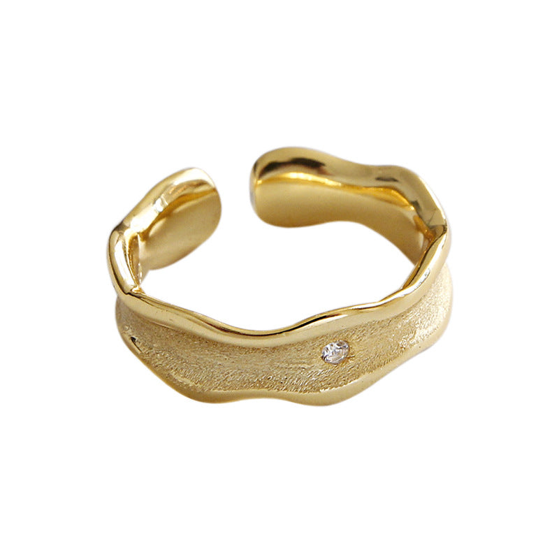 Gold Plated Round Minimalist Ring