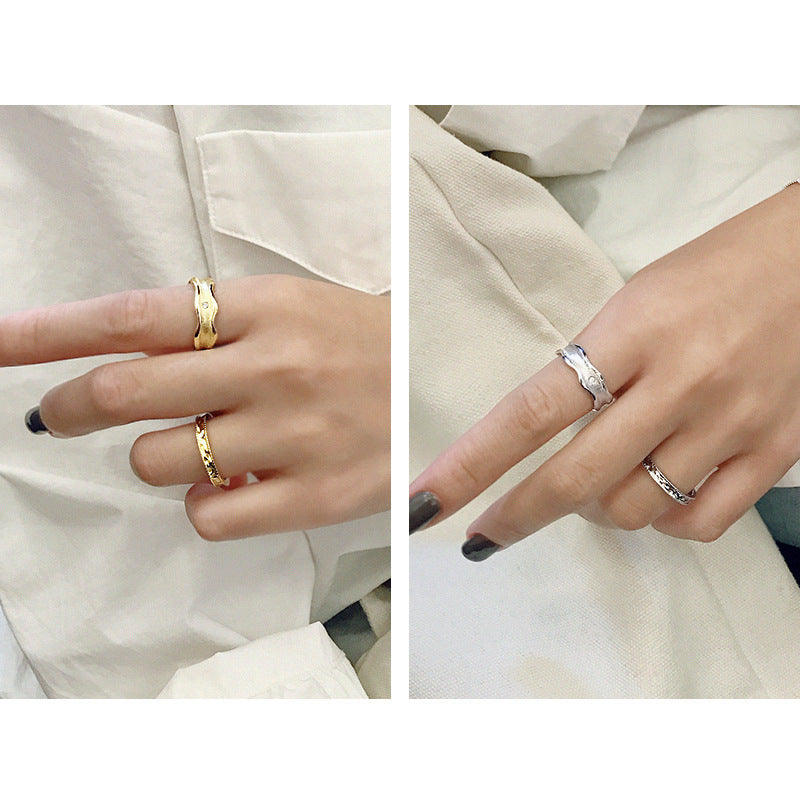 Gold Plated Round Minimalist Ring