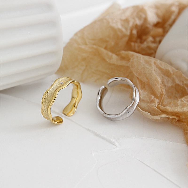 Gold Plated Round Minimalist Ring