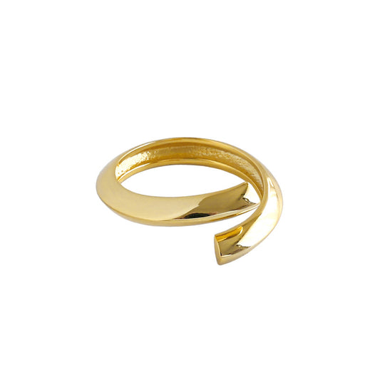 Gold Plated Round Minimalist Ring