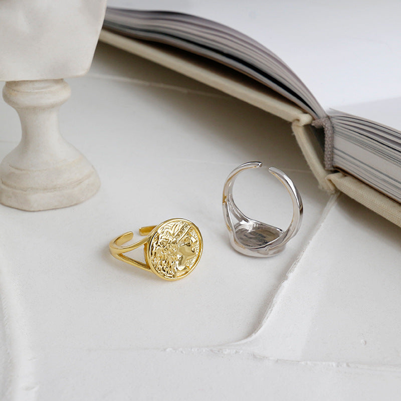 Gold Plated Round Minimalist Ring