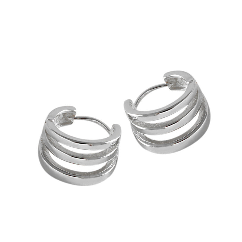 Gold Plated Round Minimalist Earring Hoops