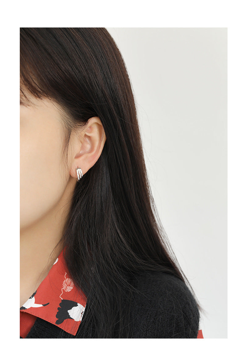 Gold Plated Round Minimalist Earring Hoops