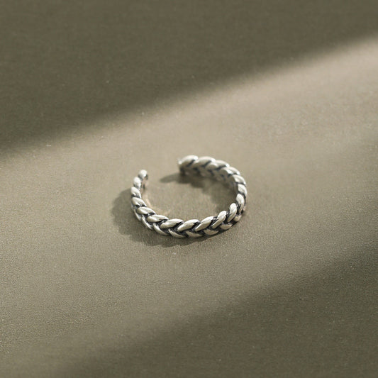 Silver Round Minimalist Ring