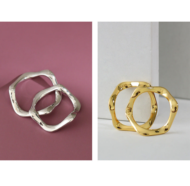 Gold Plated Round Minimalist Ring