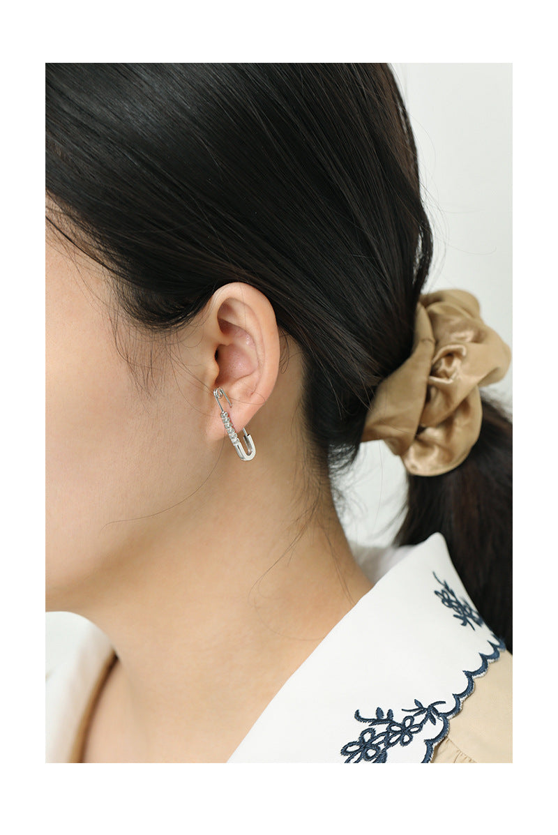 Gold Plated Pin Minimalist Earring Hoops