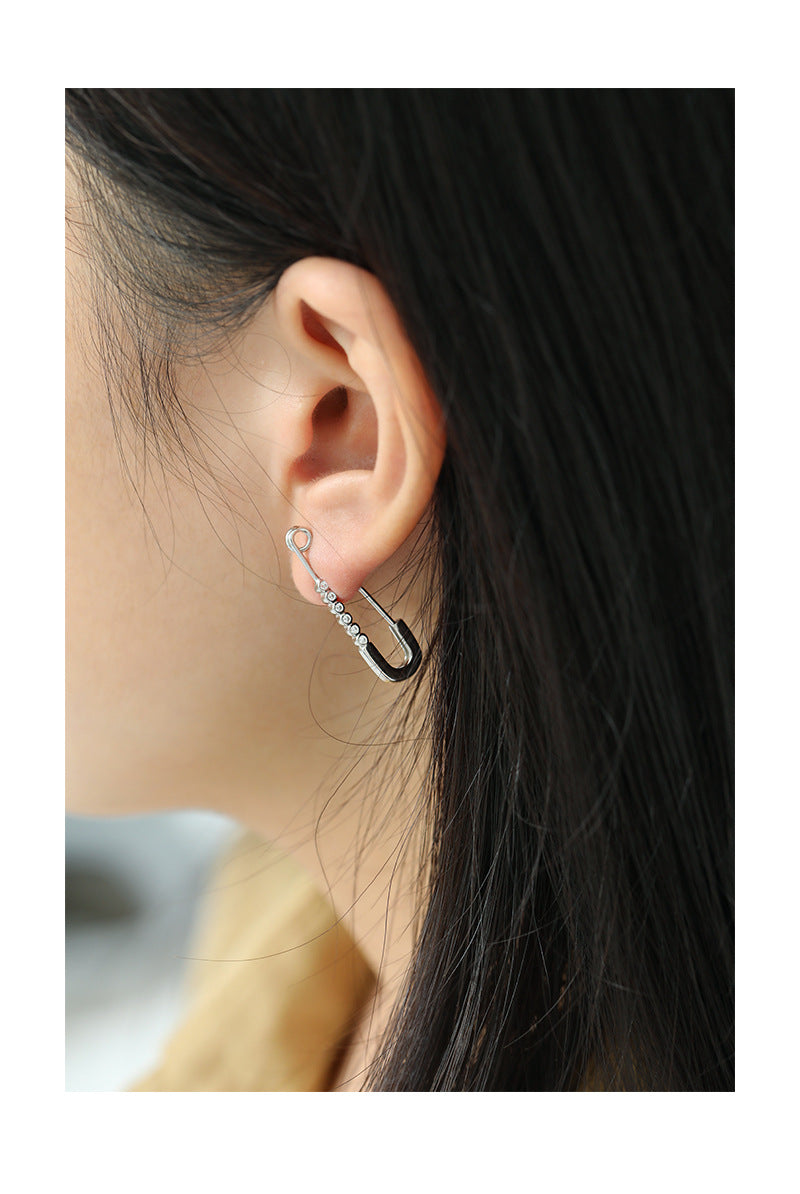 Gold Plated Pin Minimalist Earring Hoops