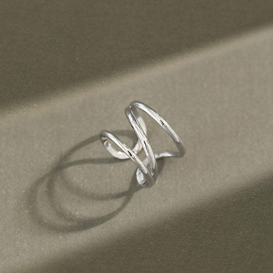 Silver Conch Minimalist Ring