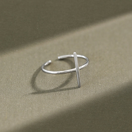 Silver knot Minimalist Ring